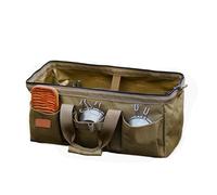 Generisch Storage Bag for Camping Pegs, Storage Container for Ground Pegs with Divider Plate, Container for Hard Ground Stakes, for Awning, Outdoor, Garden, Camping, Hiking, Lawn and