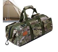 Generisch Storage Bag for Camping Pegs, Tent Stake Storage Container with Divider Plate | Foldable Container for Ground Pegs, for Awning Outdoor Garden Camping Hiking Lawn and