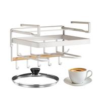 Generisch Storage Under The Cupboard | Modern No Drilling - Kitchen Utensil Holder Under the Cabinet - for Towel Chopping Board Spatula Ladle Cooking Utensils for Home and