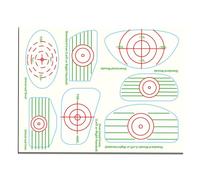 Generisch Strike Tape, Band for Clubs, Training Aid Band for Swing, Strike Sticker 7-in-1 for Forest Iron and Putter, Useful Training Aid Improvement of Ball Strike
