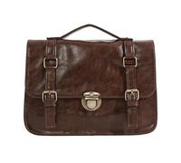 Generisch Student Backpack Autumn and Winter Buckle Mailman Bag College Style Classic Bag Fashionable Commuter Briefcase Crossbody (Brown, One Size)