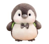Generisch Stuffed Penguin - Cute Bow Soft Figure Ornament | Adorable Backpack Design Plush Sea Animal for Christmas Birthday Party Decor Gifting Travel Companions and Holiday Surprise, 9.84 inches