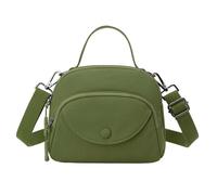 Generisch Stylish Nylon Canvas Crossbody Bag Small Lightweight Cell Phone Purse for Daily Coming to Work, Travel, Errands and Casual Outings, Green, standard size, Rucksack Backpacks