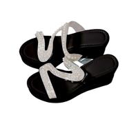 Generisch Stylish Women's Casual Sandals Open Toe Mid Heel Sandals Perfect for Casual Pants and Dresses New Summer Collection for Women, black, 9 UK