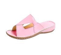 Generisch Stylish women's slippers with breathable inserts, classic slip-on design for everyday comfort as well as outdoor use in spring, pink, 8 UK