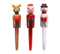 Generisch Stylo de Boxe Noël - 3 x Stylos Anti-Stress Drôles | Stylos à bille créatifs pour élèves du primaire | Fournitures scolaires amusantes pour Noël, écriture ludique et outil de détente enfant