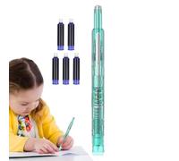 Generisch Stylo Plume Rechargeable, Instrument d'Écriture with 5 Cartouches d'Encre | 0.38 mm Pointe Fine Outil De Calligraphie Fournitures De Bureau Pour Esquisse Prise De Notes Rédaction Et Journal