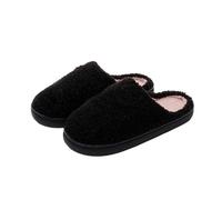 Generisch Summer 2026 Trend Cosy Women's Slippers for Winter - Slip-On Comfort Soft Inner Padding Ideal Leisure Household Accompaniment Non-Slip Sole Timeless Design, black, 12 UK