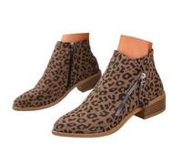 Generisch Summer Boots Women's Ankle Boots Block Heel Western Boots Fashionable Transition Boots Classic Half Boots Short Shaft Summer Boots High Top Shoes Women's Boots