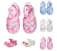 Generisch Summer Child Trainers for Girls, Jelly O Shoes with Soft Sole, Princess Tights with Headband, Flexible, Non-Slip, Lightweight, Comfortable for Everyday, Leisure, Outdoor, Pink (pink 2), 27