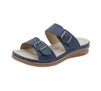 Generisch Summer Europe the United States Mules with Open Toe Buckle, Casual Sandals, Lightweight Retro Wedge Sandals, navy, 9 UK