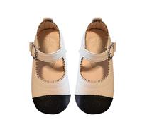 Generisch Summer First Walking Shoes Girls Elegant Non-Slip Children's Shoes Sandals Mary Jane Princess Shoes Communion Shoes Evening Shoes For Children Stage Outfits & Festive Occasions, beige, 5 UK