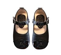 Generisch Summer First Walking Shoes Girls Elegant Non-Slip Children's Shoes Sandals Mary Jane Princess Shoes Communion Shoes Evening Shoes For Children Stage Outfits & Festive Occasions, black, 10.5