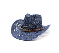 Generisch Summer Hat Girls 4 Years Cowboy Hat Mouldable Straw Hat Hollowed Sun Hat Sun Hat Sailing, navy, One Size
