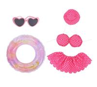 Generisch Summer Outfit for Goose on Patio and Hawaiian Bikini with Hat and Sunglasses - Outfits for the Front Garden Goose, for Garden, Pool, Party, Festival, Garden, Yard, Balcony, Lawn