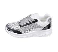 Generisch Summer Shoes Women's Lightweight Mesh Fabric Shoes Breathable Soft Comfortable Traditional Dirndl Shoes Slip On Wedding Trail Running Shoes Dirndl Flat Casual Shoes Slip On Shoes, White, 8.5