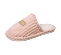 Generisch Summer Slippers Women's Cosy Slippers and Stylish with Stripes for Indoor Use for Couples, Warm and Comfortable Shoes at Home, pink, 5 UK