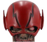 Generisch Super Heros Flash Man Latex Mask Horror Headwear for Halloween Carnival Costume Party Props