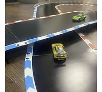 Generisch Support Kit for Bridge, Crossing and Ground Axle, Steep Curve, HO 16.5mm, Black, Compatible with Carrera Hybrid DR!FT Stormkind