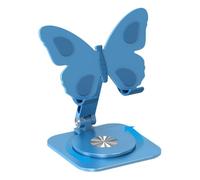 Generisch Support Téléphone - 13 x 10 x 11.8 cm Papillon Réglable | Aluminium Antidérapant Pied Ajustable | Stand Bureau Pliable 360 Degrés Rotation Pour Smartphones Tablets Maison Voyage