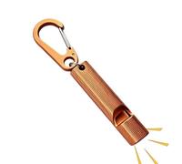Generisch Survival Whistle Weather Resistant Aluminum Alloy Charm | Exterior Clear Tone Whistle for Boat Fishing Hiking Adventure Mountaineering Adult