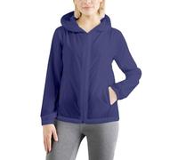 Generisch Sweat Jacket Women's Hooded Sweatshirt Colour Variations Hooded Jacket Hoodie Long Sleeve Hooded Hoodie Sport Style Casual Fitness Basic Training, navy, M