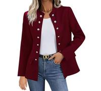 Generisch Sweat Jacket Women's Transition Jacket Plain Hoodie Sweatshirt Open Front Cardigan Coat Slightly Tailored College Jacket Sports Jacket Training Jacket Sweatshirt Jacket Hooded Jacket, red