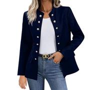 Generisch Sweat Jacket Women's Transition Jacket Plain Hoodie Sweatshirt Open Front Cardigan Coat Slightly Tailored College Jacket Sports Jacket Training Jacket Sweatshirt Jacket Hooded Jacket, blue