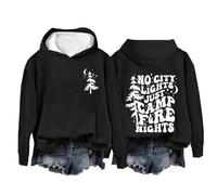 Generisch Sweat Jacket Women's Without No, Only Camp Fire Nights Hoodie Camp Lovers Sweatshirt No, Only Camp Fire Nights Sweatshirt with Slanted Zip Women, black, S