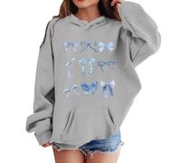 Generisch Sweatshirt Girls Warm Long Sleeve Soft Sweatshirt Graphic Hoody Kids Cute Pullover Top Clothing For Girls Hoodie Men, gray, 8-9 Jahre