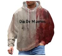 Generisch Sweatshirt Problem Solved Halloween Long Sleeve Shirt Costume Bloody Men's Jumper Bloodstain Halloween Casual Crew Neck Hoodie Splatter Pattern Tops Shirt Printed Top, A-purple, XL