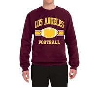 Generisch Sweatshirt with crew neck for football fans of the city ARI hoodie men's hoodie, Wine Red, M