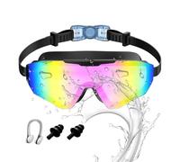 Generisch Swimming Goggles - Wide Angle Equipment with Nose Clip and Ear Plugs | Swimming Goggles | for Travel Outdoor Summer Holiday Water Sports Activities Diving Snorkelling at and in the Pool