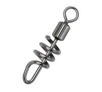 Generisch Swivel for Barrel Solid Ring, Bearing Fishing Swivels, Freshwater Fishing Swivels, Pack of 10, Rolling Gear Stainless Steel Fishing Swivels for Freshwater and Saltwater
