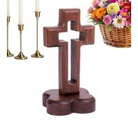 Generisch Table Cross, Jesus Catholic Decoration for the Home, Christian Crafts, Wall Decoration for Church, for Living Room, Bedroom, Office, Church Wall Decoration, Gift