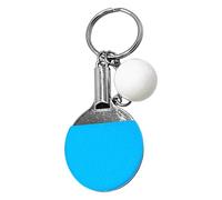 Generisch Table Tennis Keyring - Table Tennis Keyring | Metal Sports Keychain, Sporty Metal Table Tennis Decoration, Pong Racket Pendant, Simulation Key, blue, Siehe Beschreibung