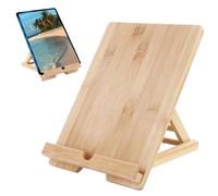 Generisch Tablet Stand - 24.8 x 18.5 cm, More Productivity | Excellent Quality Adjustable Wooden Table Stand - Also Suitable as a Reading Stand for Tablets, E-Readers and Books