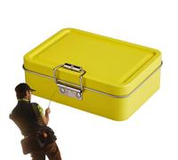 Generisch Tackle Box - 5.12 Inch Small | Iron Fishing - Portable Leakproof Storage Case for Trout, Catfish, Saltwater, Freshwater, River, Pond, Sea Trips, Yellow, see description, See