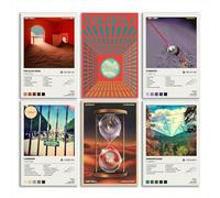 generisch Tame Poster Impala Album Cover Limited Edition Posters (Set of 6) Unframed 8 inch x 12 inch (20 x 30 cm) Room Aesthetic Scannable Song Code Music Posters