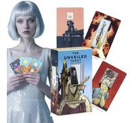 Generisch Tarot Cards for Beginners | Tarot Book | 10.7 x 6 cm Oracle Divination Tool - For Affirmation, Astrology, Fortune Telling, Adventure Reading and Beginners Friendly