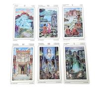 Generisch Tarot Cards Set, 78 Pieces Spiritual Tarot Deck - Aesthetic Playing Cards | For Use at Meetings in the Bedroom and Office for Daily Fortune Telling and for Home Party