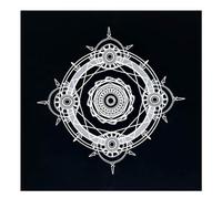 Generisch Tarot Cloth for Legings, 49 x 49 cm Square Fortune Telling Tablecloth - Spiritual Cloth Esoteric Accessories, Living Room, Family Celebration, Party Game, Meditation Spiritual Practice Home