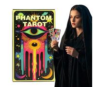 Generisch Tarot Deck | Fortune Telling Board Game - Holiday Gathering Fate Divination English Tarot Deck, Board Game Entertainment Family Night Playing Cards