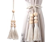 Generisch Tassel - IndowTies - Elegant Curtain Tiebacks Holders | Flexible Decorative Rope Holders for Sheer Curtains, Living Room, Bedroom, Office & Home Decor
