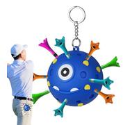 Generisch Tee Holder, Golf Tee Holder | Portable Golf Tee Storage Stand - Novelty Keychain Accessories, Golf Ball Tee Holder, Colorful Golf Gift Accessories for Golf Club Bags