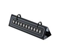 Generisch Temporary Parking Number Plate, Modern Desk Calendar, Number Display for the Dashboard, For Motorhome, Caravan, Saloon, Truck, Shopping Mall, Garage, School