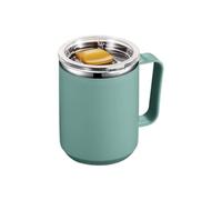 Generisch Termica Da Viaggio 450 ml Mug In Acciaio Con Manico E Coperchio Scorrevole, Bicchiere Isolato Doppia Parete Per Caffè Americano E Tè Ideal Per Ufficio, Casa, Campeggio (Non Scotta Le Ma