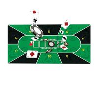 Generisch Texas Holdem Mat, Poker Table Mat, Play Mat, Poker Layout Tablecloth | Texas Poker Holdem Pad for Board Game Rooms, Meeting with Friends and Home Entertainment