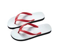Generisch Thai Flip Flops Men's Non-Slip Sandals Slippers Rubber Indoor and Outdoor Wear Beach Shoes Personality Flip Flops Unisex Shoes Men, red, 10 UK
