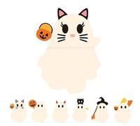 Generisch The Cutest Cell Phone Friends Halloween Phone Decorations Removable Figures for All Phones, one size, Acrylonitrile Butadiene Styrene, halloween phone buddies